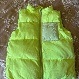 Cat & Jack Lime Green Puffer Vest